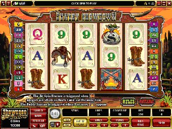 Saddle up at Jackpot City Online Casino for an exciting visit to a time when men were men and cowgirls were mighty purdy and quick on the draw as we explore the thrills and rewards of our latest video slot SUNSET SHOWDOWN.